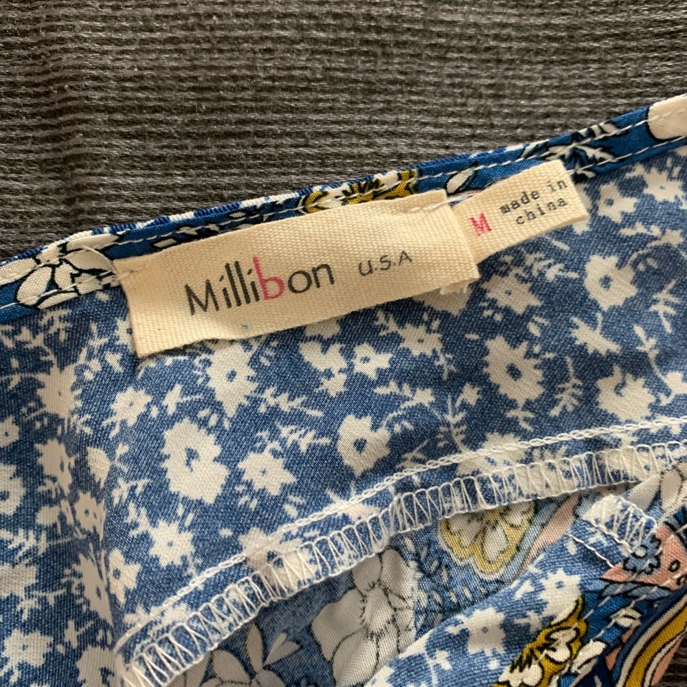 Millibon Blue Floral Maxi Dress - Picture 11 of 16